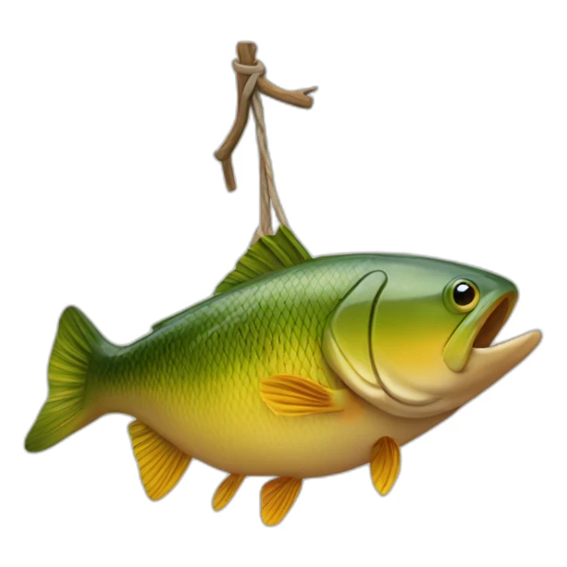 Une tete dans une peche sticker
