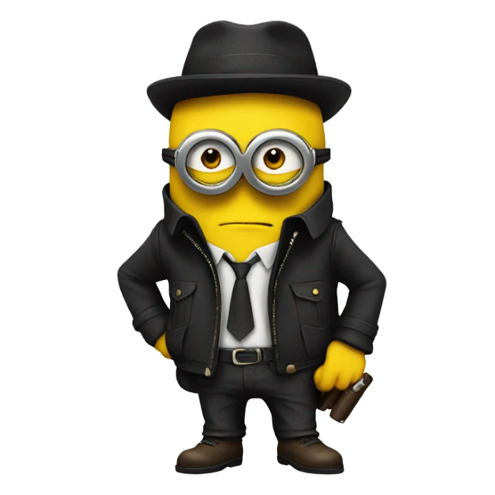 gangster minions sticker