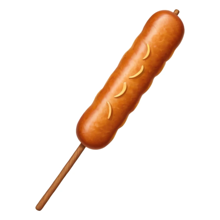 fried sausage on stick sticker