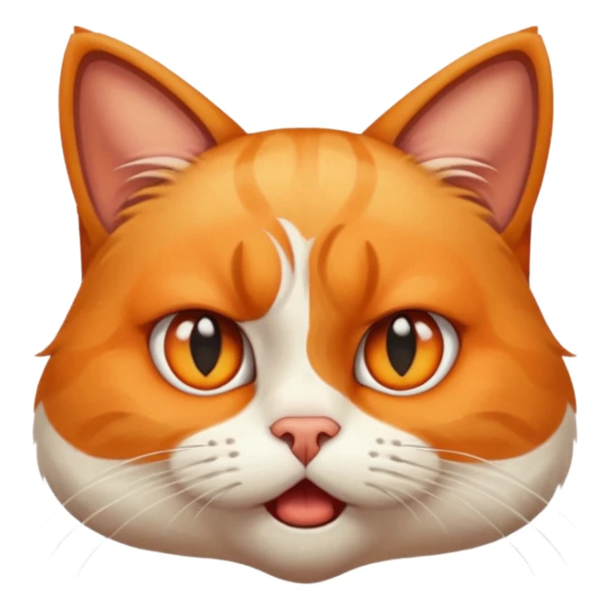 Shocked and disgusted cat  sticker