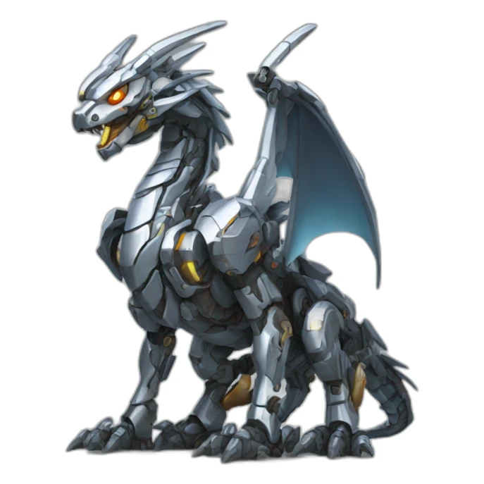 mecha dragon sticker
