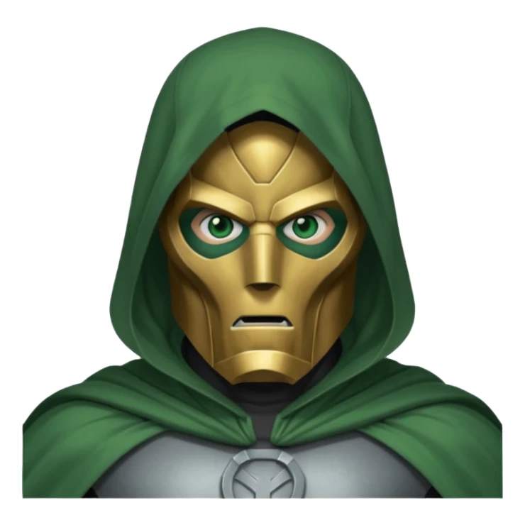 Comic dr doom sticker