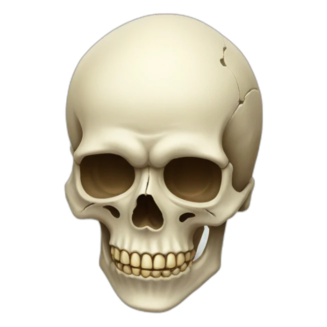 Low honour skull sticker