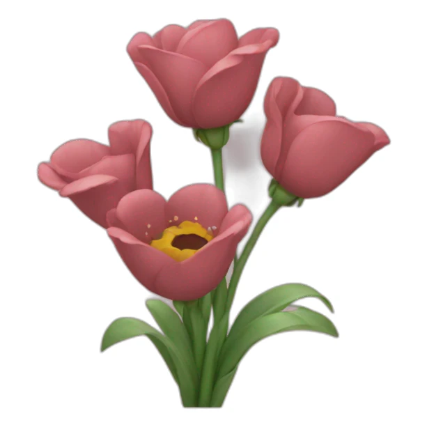 mano lanza flores sticker