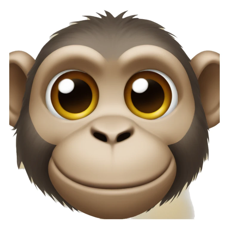 Monkey with a heart sticker