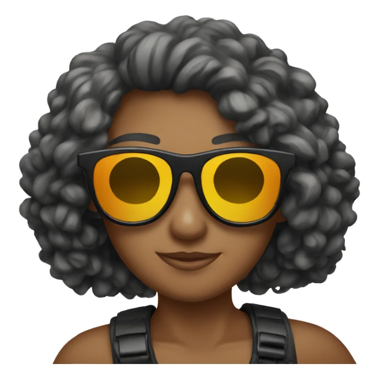 Trendy sunglasses sticker