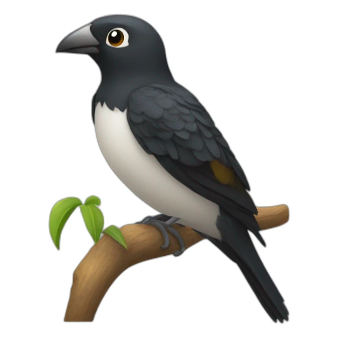 Pájaro negro sticker