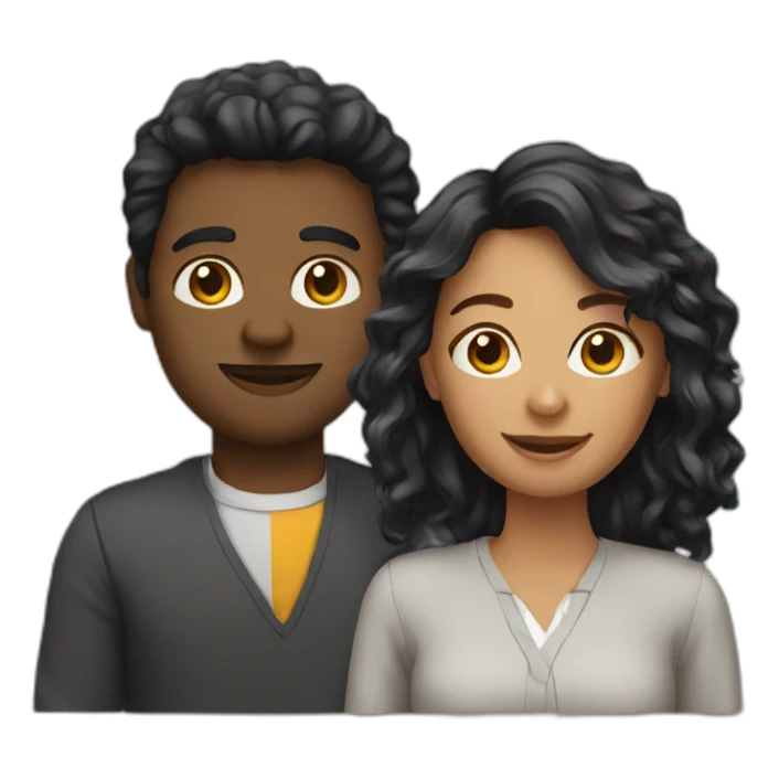 3 diverse coworkers sticker