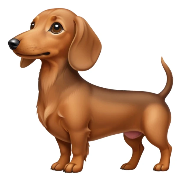 Light brown duchshund  sticker