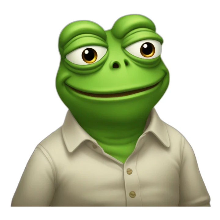 pepe the frpog sticker