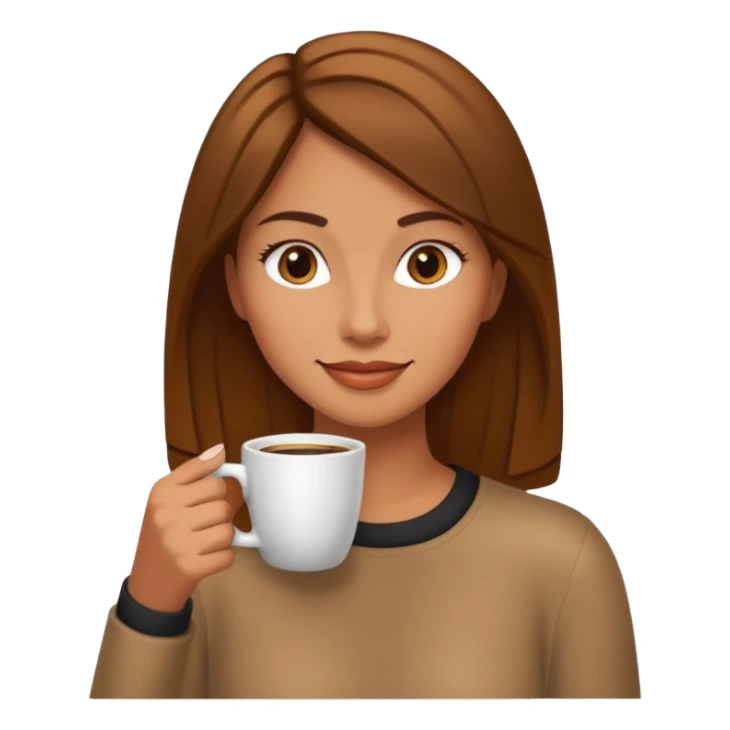 Kedi bayan kahve sticker