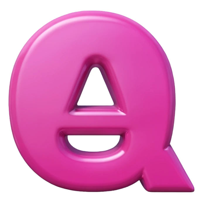  pink letter A emoji  sticker