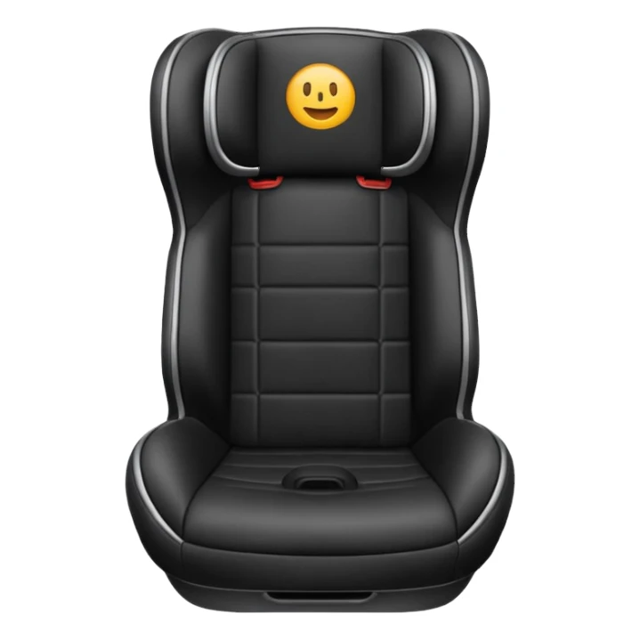 car seat, simple and clear sticker