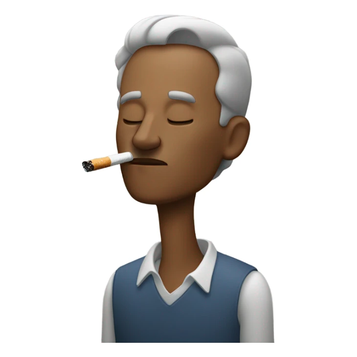 Guy smoking  sticker