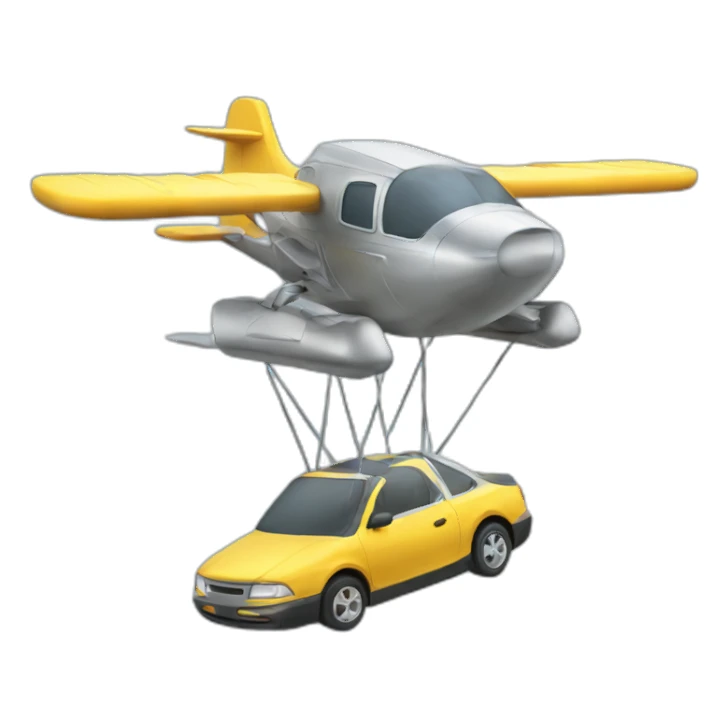flying car sticker