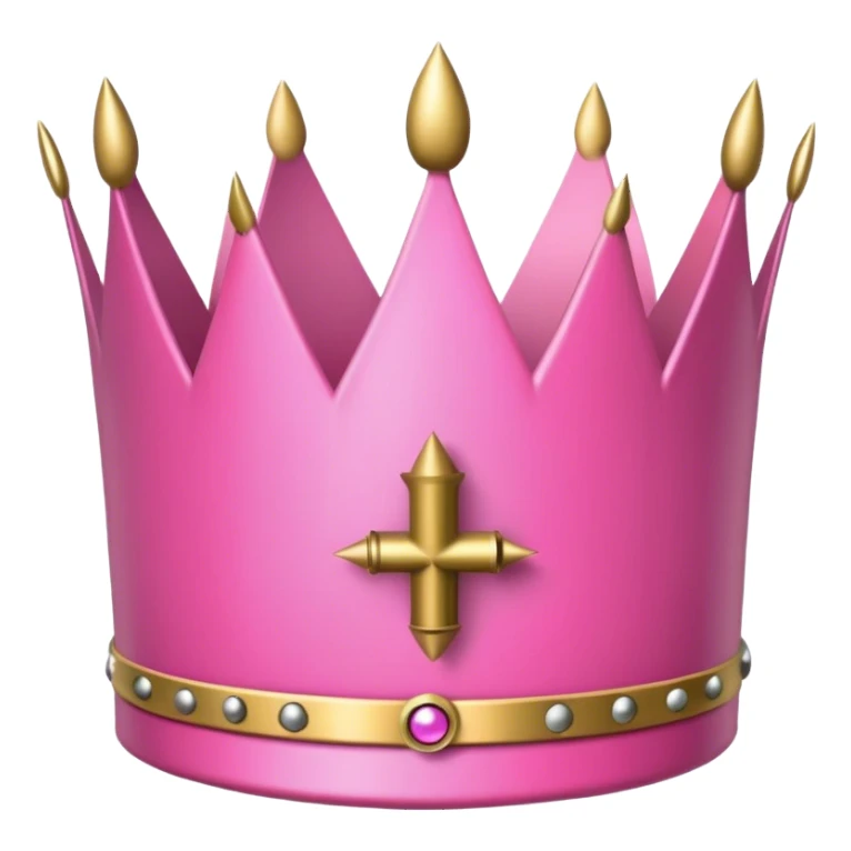 pink crown with a bullet by it sticker