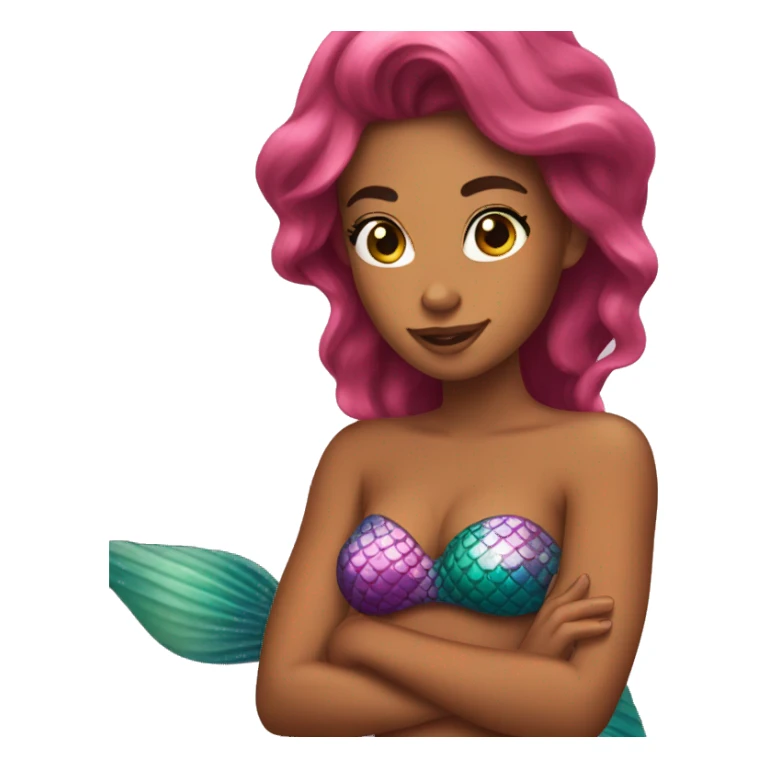 tanned mermaid sticker