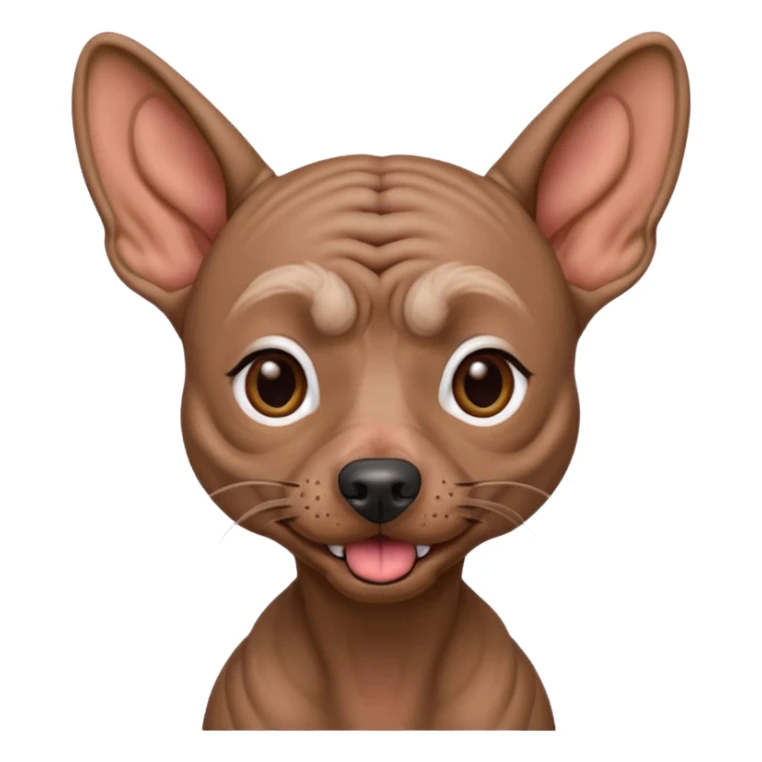 Xoloitzcuintle Dog crazy expression sticker