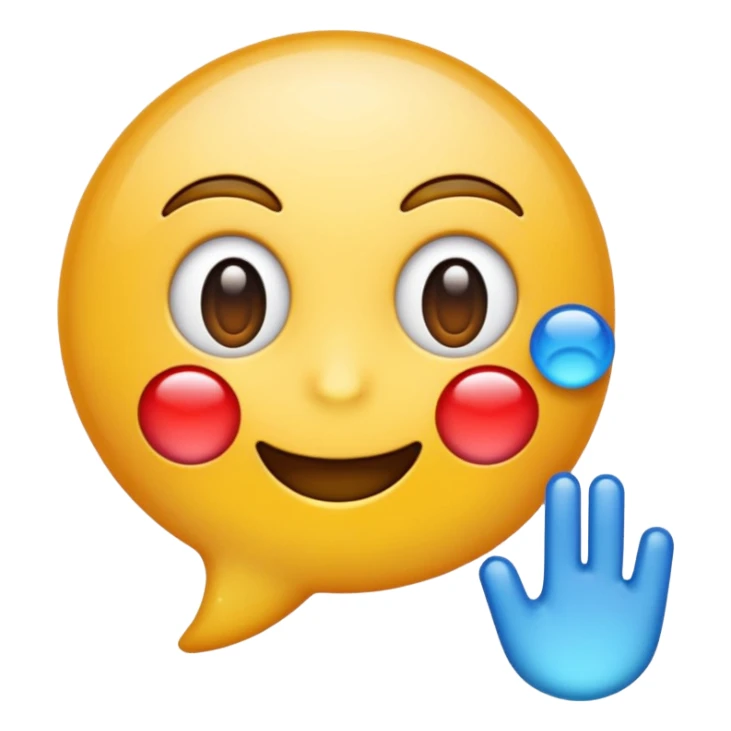 Emoji in a point 5 sticker