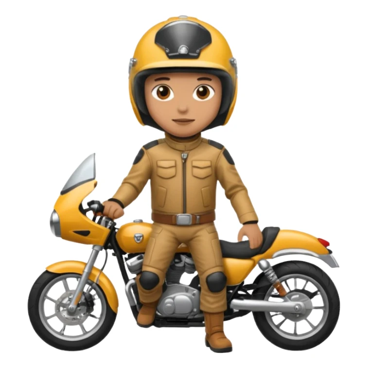 motorcycle human with helmet full body sticker