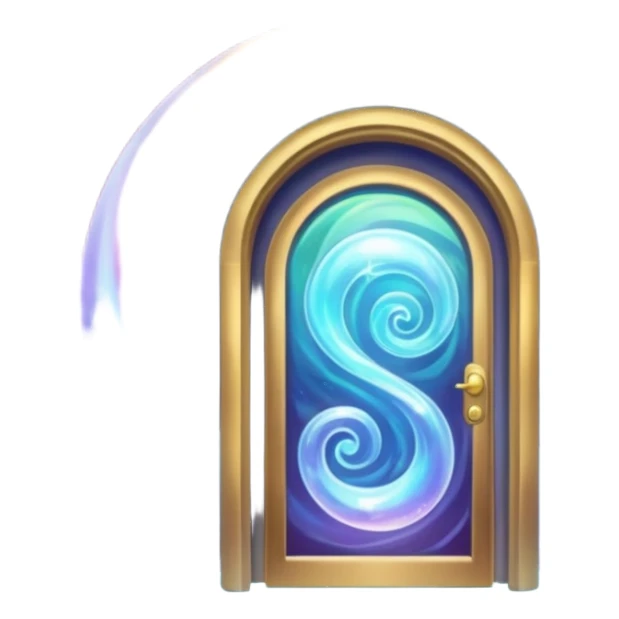 magical door portal sticker