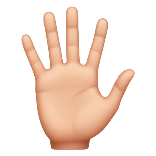 Hand with short pinky sticker