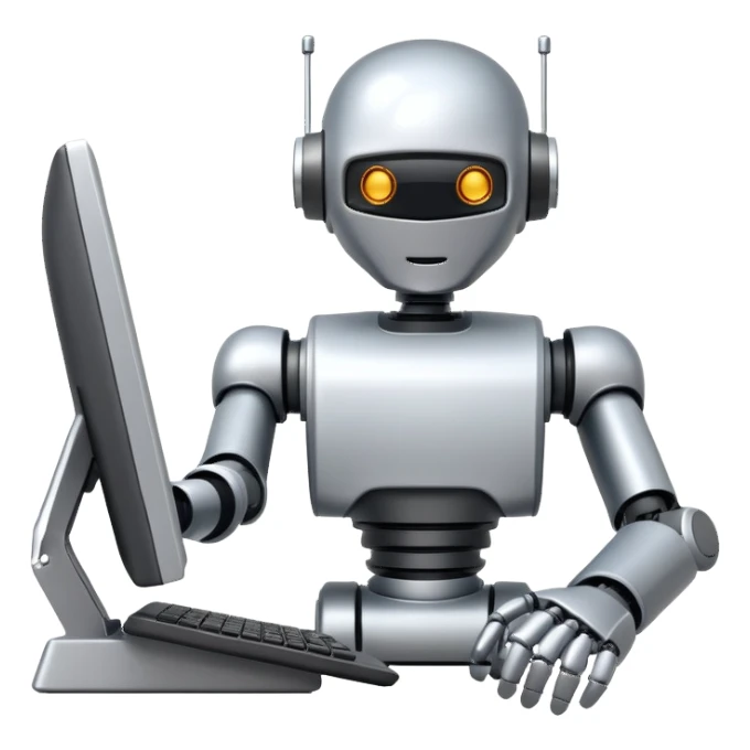 AIOps robot monitoring computer systems sticker
