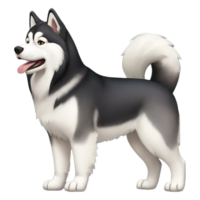 Alaskan Malamute fullbody sticker