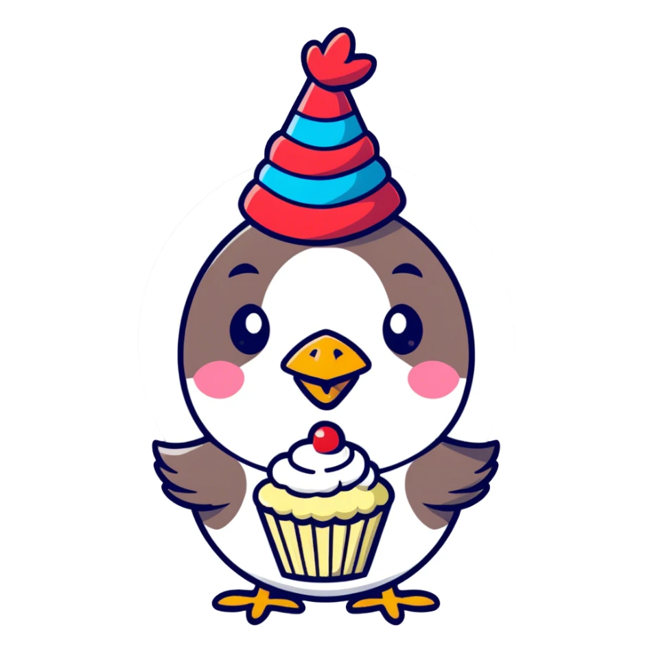 Birthday Chicken  sticker