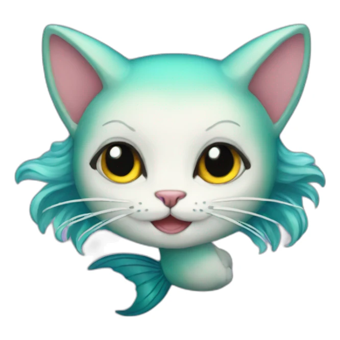 Cat Mermaid sticker
