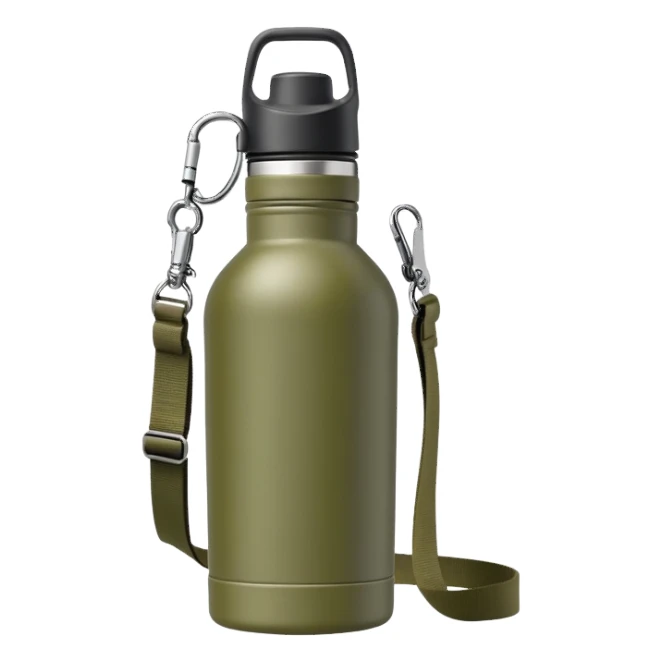 hiking water bottle canteen with strap sticker