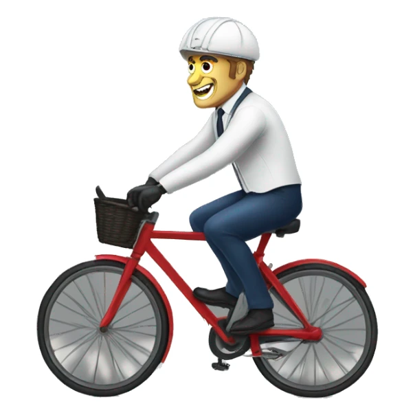 Macron sur un velo sticker