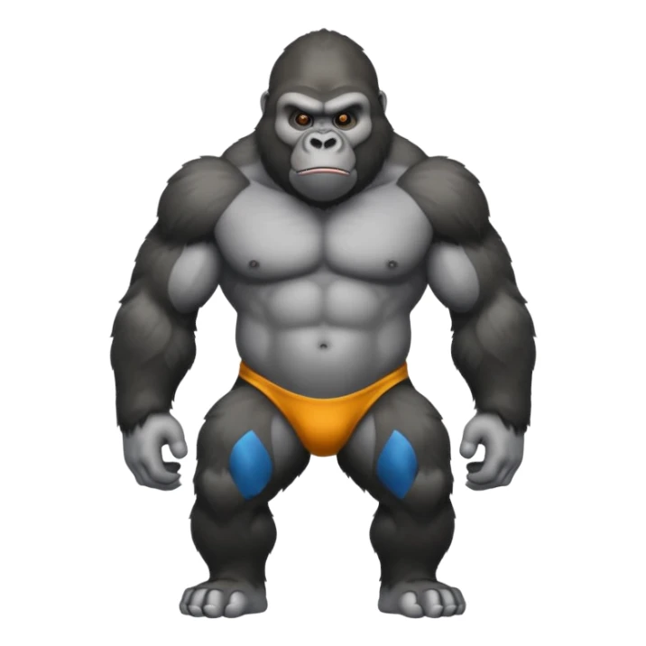 Gorilla with no legs sticker