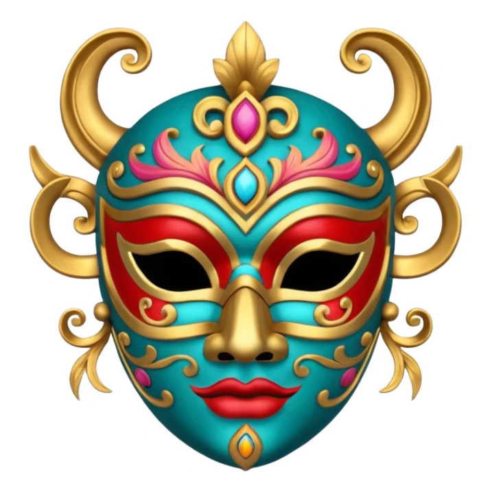 Festival themed Mask sticker