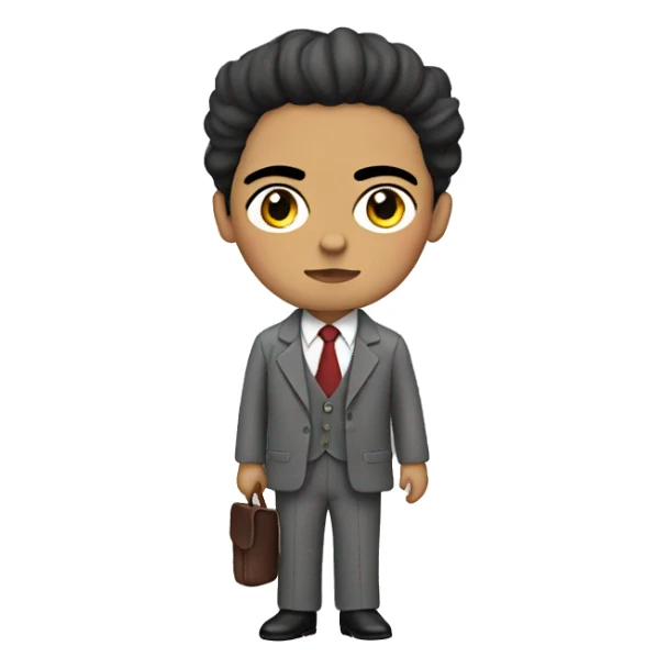 Frida kahlo as a boy in a gray suit sticker