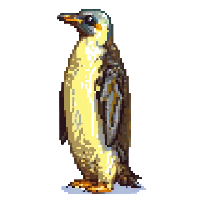 emperor penguin, side view sticker