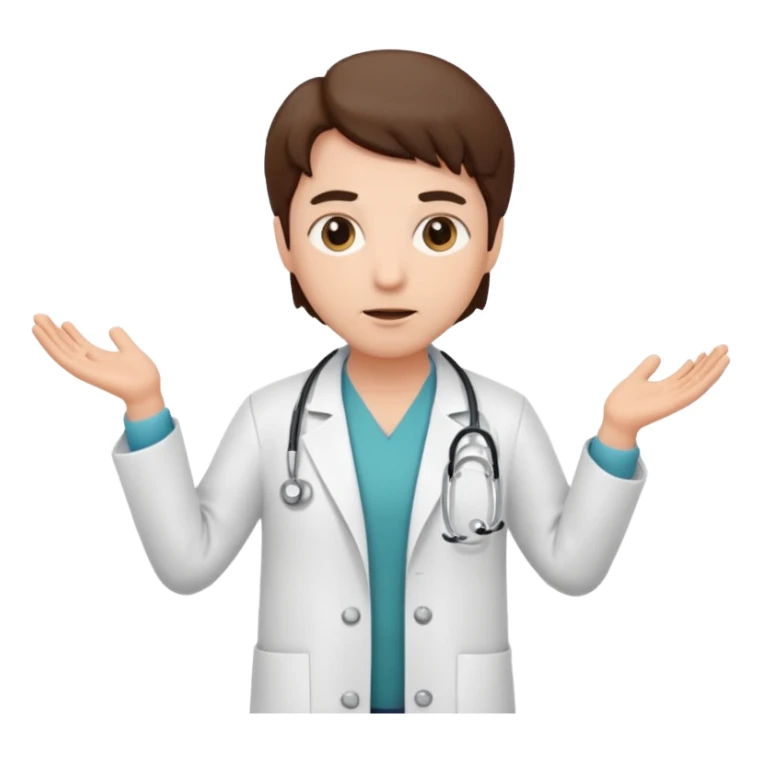 shrugging doctor sticker