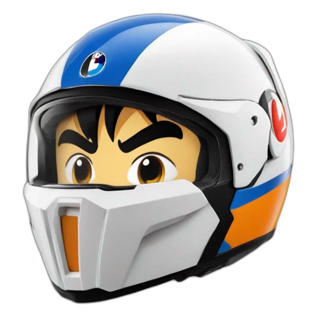 son goku bmw gs helmet sticker