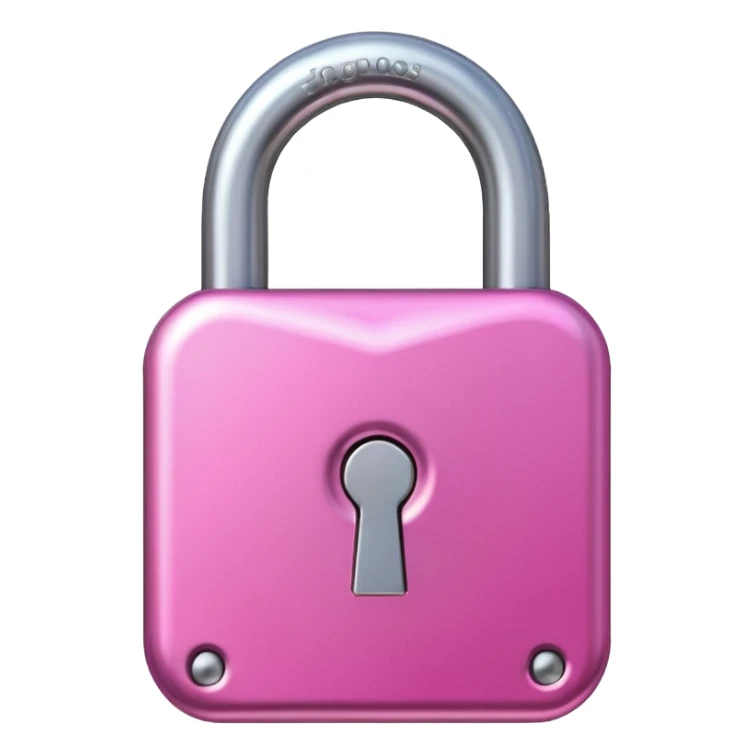 make a padlock. with girly pink tones. sticker