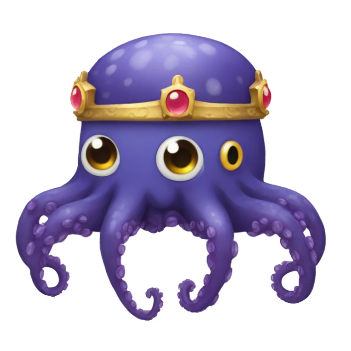 octopus crown sticker