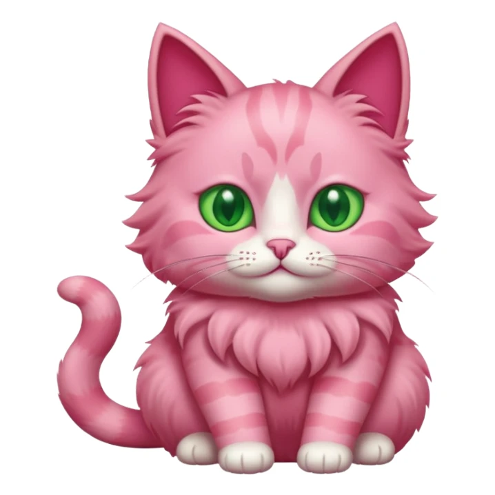 pink cat sticker