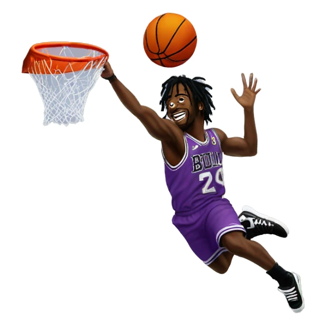 Lil uzi vert dunk with a basketball sticker