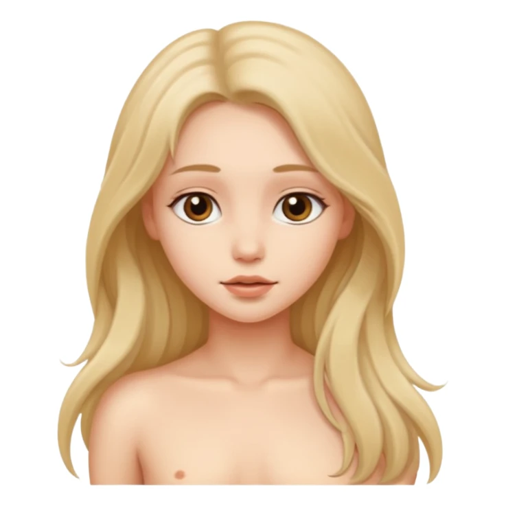Nude girl sticker