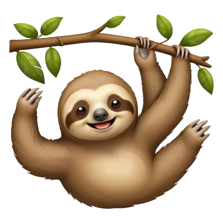 Sloth with Happy Friday sticker