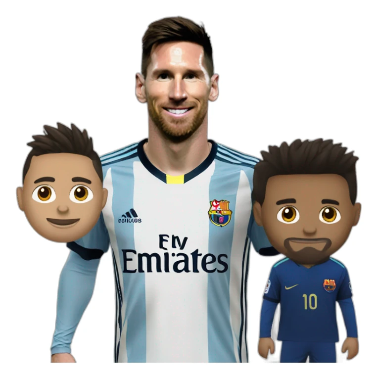 Messi au dessus de ronaldo sticker