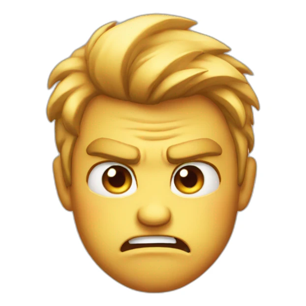Cutely angry emoji  sticker