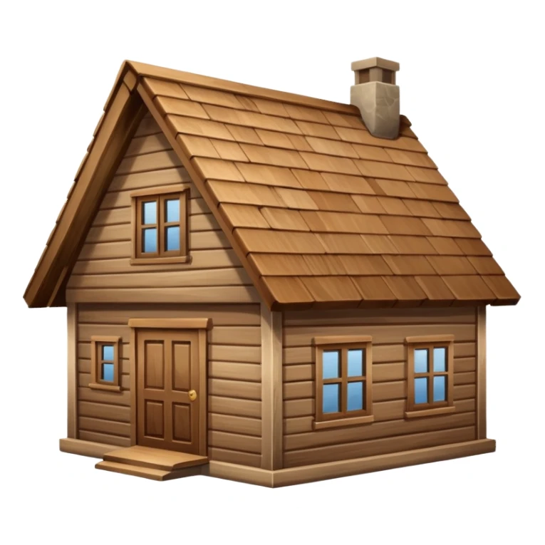 saman çatılı ev sticker