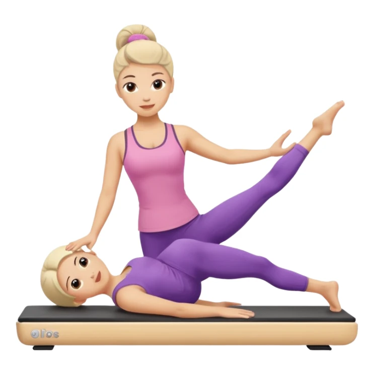 pilates girly doing pilates sticker
