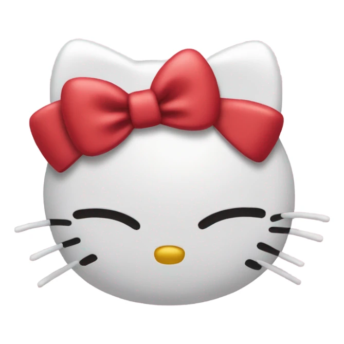 Hello-kitty hello-kitty mad red bow sticker