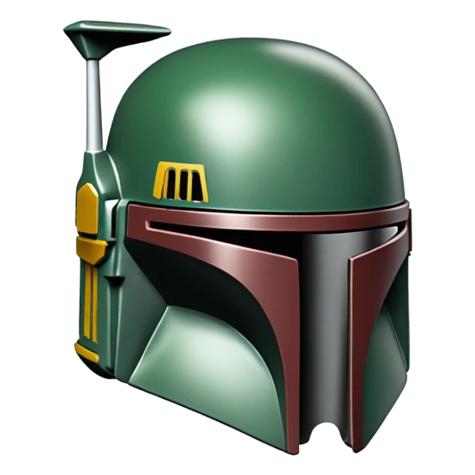Boba fett helmet sticker